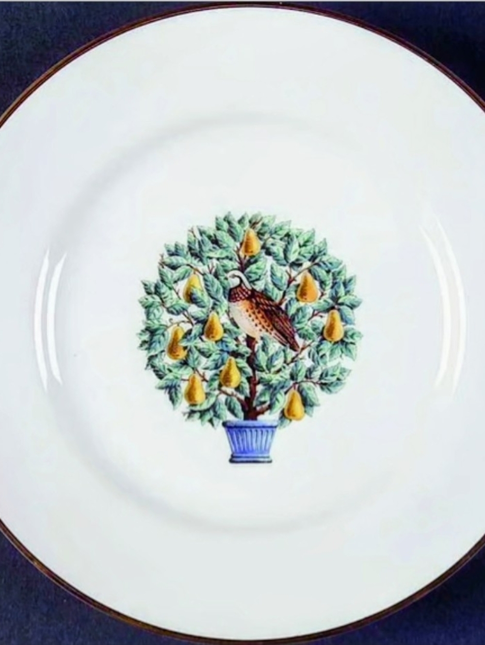 AVON 12 Days Of Christmas 4 pcs🍐 PARTRIDGE IN A PEAR TREE🍐Vint 1980s PORCELAIN